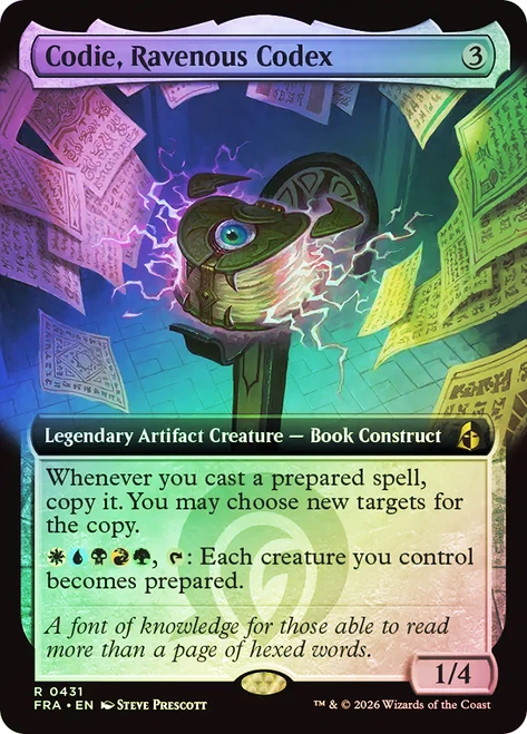 Codie, Ravenous Codex
Reality Fracture
Single
Magic: The Gathering