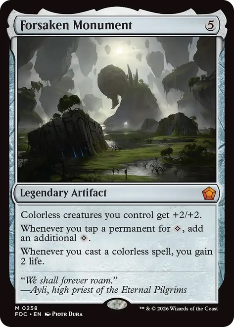 Forsaken Monument
Foundations Commander
Single
Magic: The Gathering