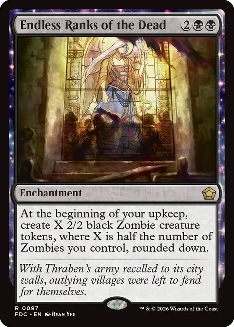 Endless Ranks of the Dead
Foundations Commander
Single
Magic: The Gathering