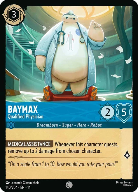 Baymax - Qualified Physician
Hyperia City
Single
Disney Lorcana