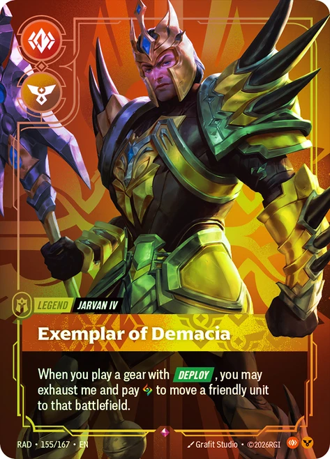 Jarvan IV - Exemplar of Demacia
Radiance
Single
Riftbound