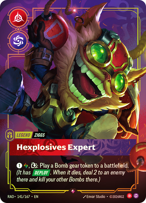 Ziggs - Hexplosives Expert
Radiance
Single
Riftbound