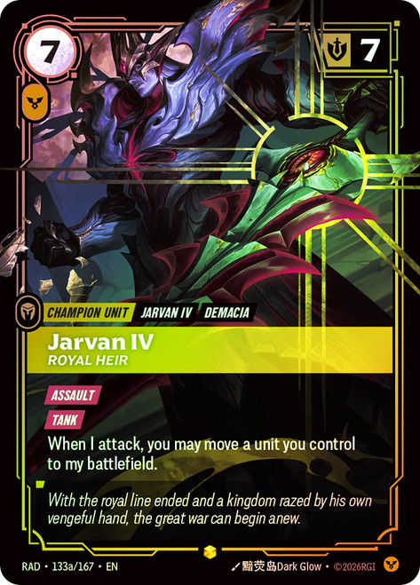 Jarvan IV - Royal Heir
Radiance
Single
Riftbound