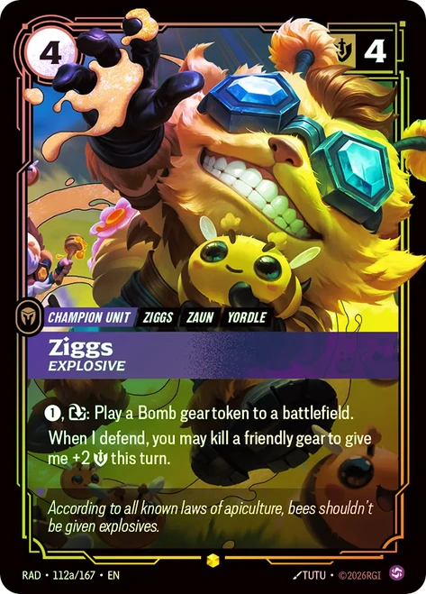 Ziggs - Explosive
Radiance
Single
Riftbound