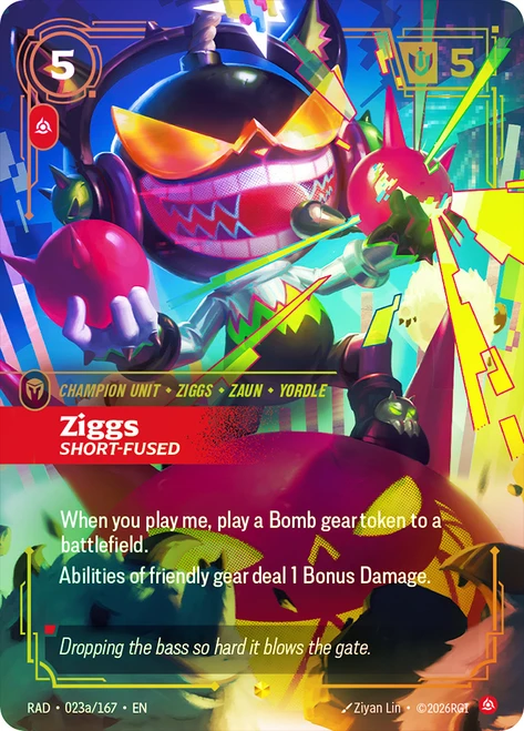 Ziggs - Short-Fused
Radiance
Single
Riftbound