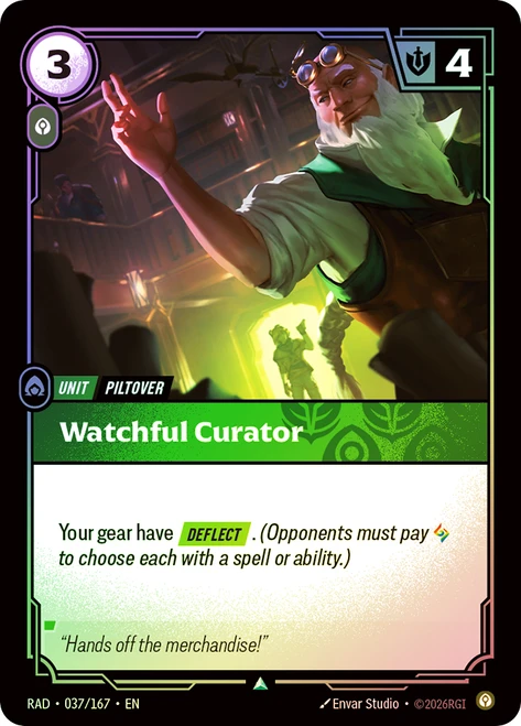 Watchful Curator
Radiance
Single
Riftbound