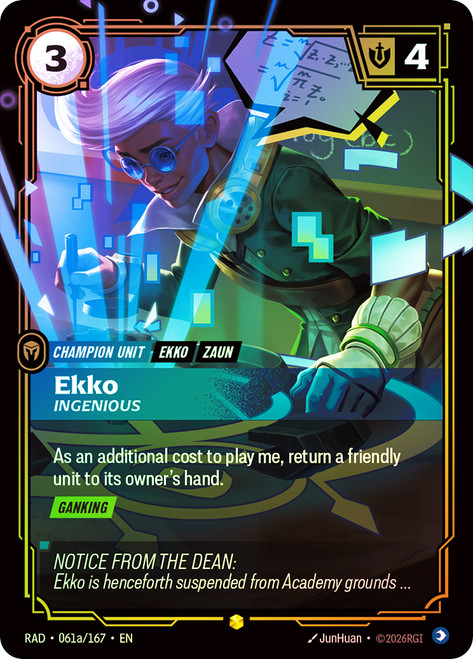 Ekko - Ingenious
Radiance
Single
Riftbound