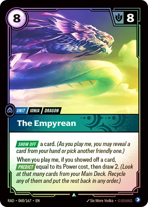 The Empyrean
Radiance
Single
Riftbound