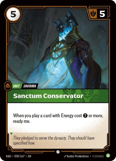 Sanctum Conservator
Radiance
Single
Riftbound