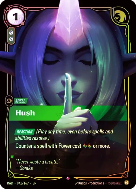 Hush
Radiance
Single
Riftbound