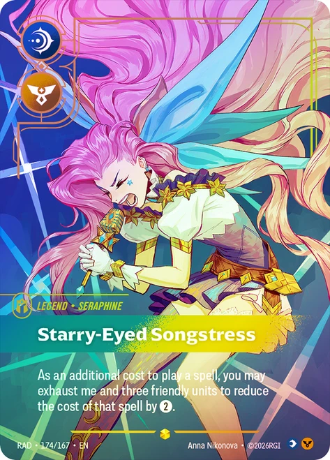 Seraphine - Starry-Eyed Songstress
Radiance
Single
Riftbound