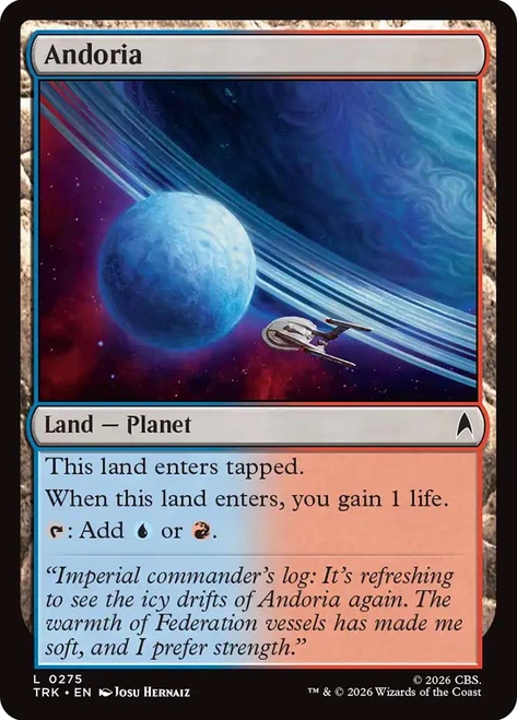 Andoria
Star Trek
Single
Magic: The Gathering