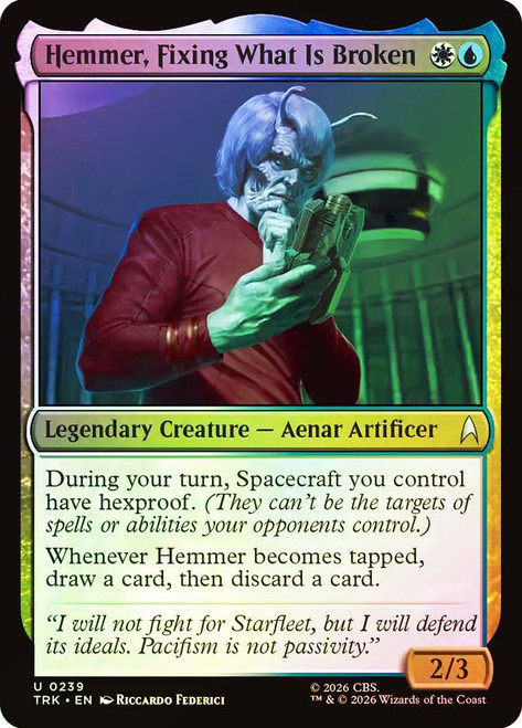 Hemmer, Fixing What Is Broken
Star Trek
Single
Magic: The Gathering