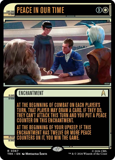 Peace in Our TIme
Star Trek
Single
Magic: The Gathering