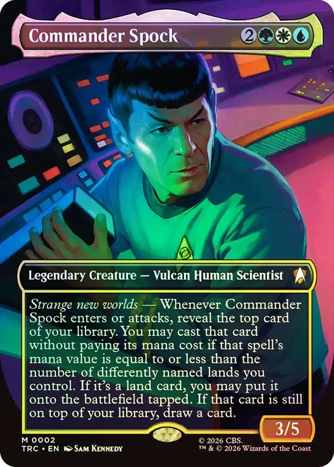 Commander Spock
Star Trek Commander
Single
Magic: The Gathering