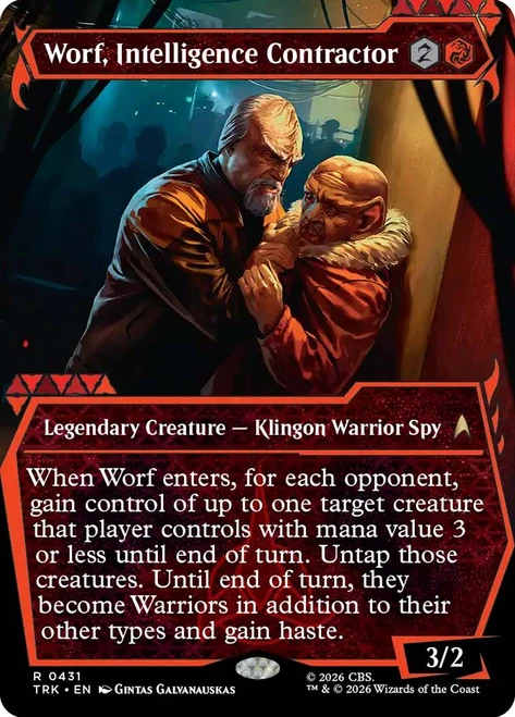 Worf, Intelligence Contractor
Star Trek
Single
Magic: The Gathering