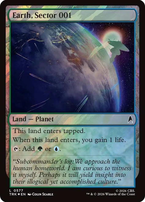Earth, Sector 001
Star Trek
Single
Magic: The Gathering