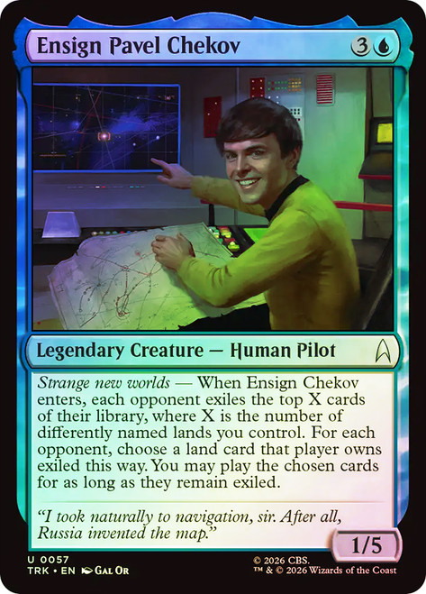Ensign Pavel Chekov
Star Trek
Single
Magic: The Gathering
