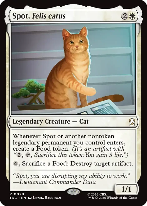 Spot, Felis catus
Star Trek Commander
Single
Magic: The Gathering