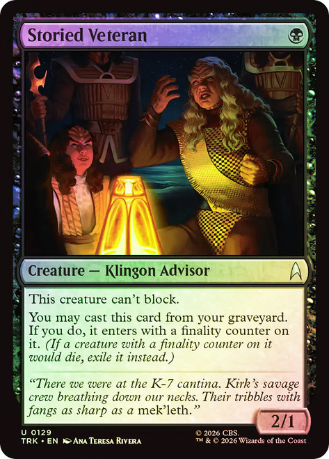 Storied Veteran
Star Trek
Single
Magic: The Gathering