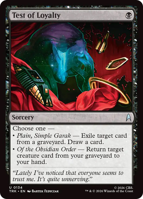Test of Loyalty
Star Trek
Single
Magic: The Gathering