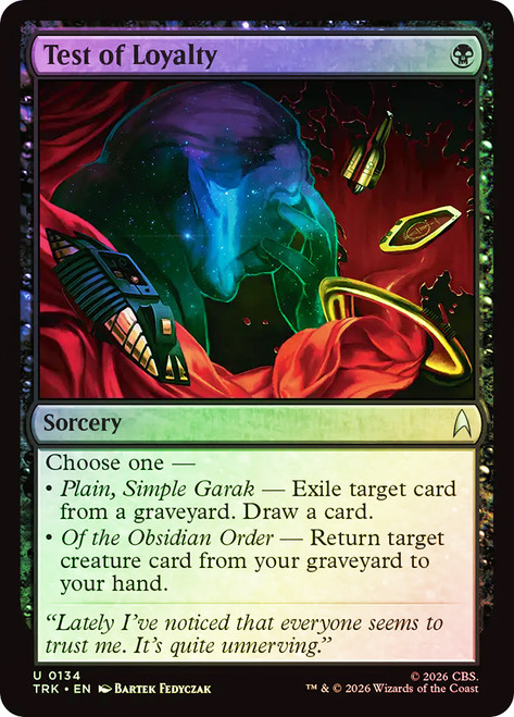 Test of Loyalty
Star Trek
Single
Magic: The Gathering