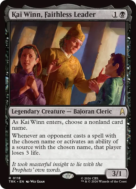 Kai Winn, Faithless Leader
Star Trek
Single
Magic: The Gathering