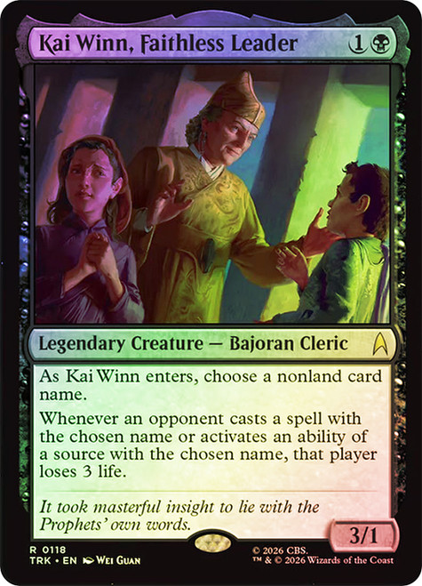 Kai Winn, Faithless Leader
Star Trek
Single
Magic: The Gathering