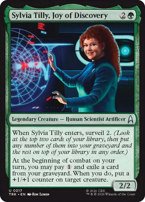 Sylvia Tilly, Joy of Discovery
Star Trek
Single
Magic: The Gathering