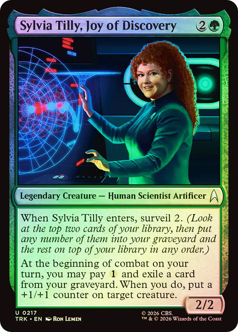 Sylvia Tilly, Joy of Discovery
Star Trek
Single
Magic: The Gathering