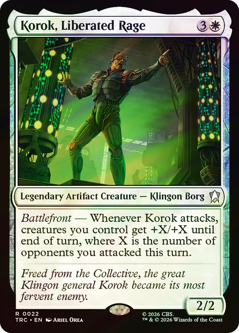 Korok, Liberated Rage
Star Trek Commander
Single
Magic: The Gathering