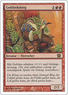 Goblin King
8th Edition - German
Single
Magic The Gathering