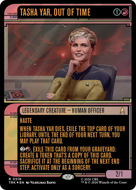 Tasha Yar, Out of TIme
Star Trek
Single
Magic: The Gathering