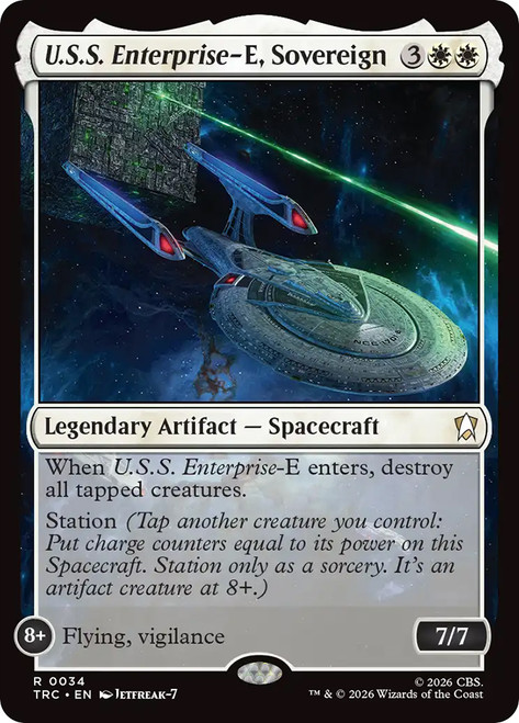U.S.S. Enterprise-E, Sovereign
Star Trek Commander
Single
Magic: The Gathering