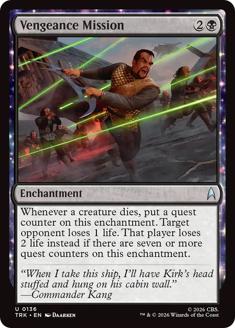 Vengeance Mission
Star Trek
Single
Magic: The Gathering