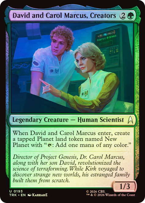 David and Carol Marcus, Creators
Star Trek
Single
Magic: The Gathering