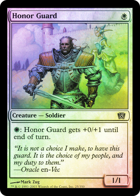 Honor Guard\n8th Edition\nSingle\nMagic The Gathering