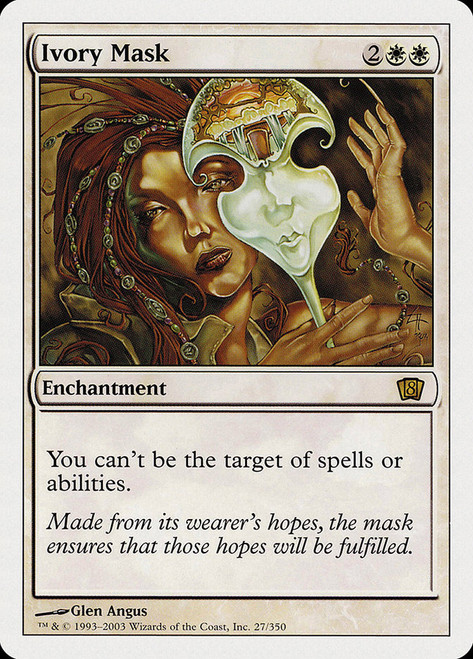 Ivory Mask\n8th Edition\nSingle\nMagic The Gathering