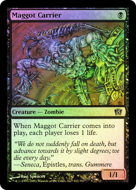 Maggot Carrier\n8th Edition\nSingle\nMagic The Gathering