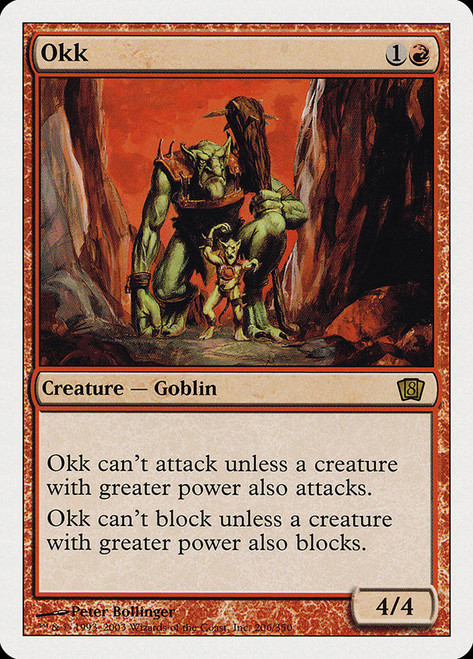 Okk\n8th Edition\nSingle\nMagic The Gathering