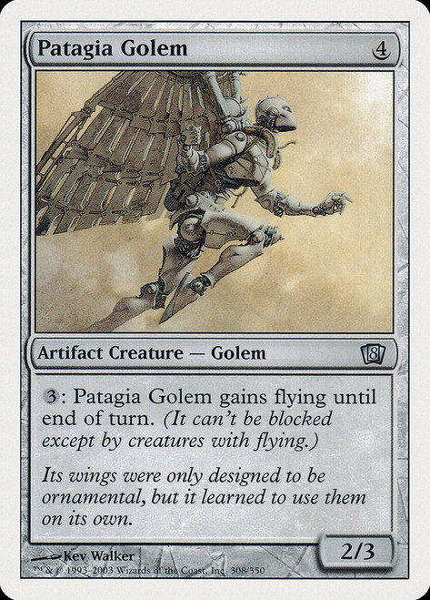 Patagia Golem\n8th Edition\nSingle\nMagic The Gathering