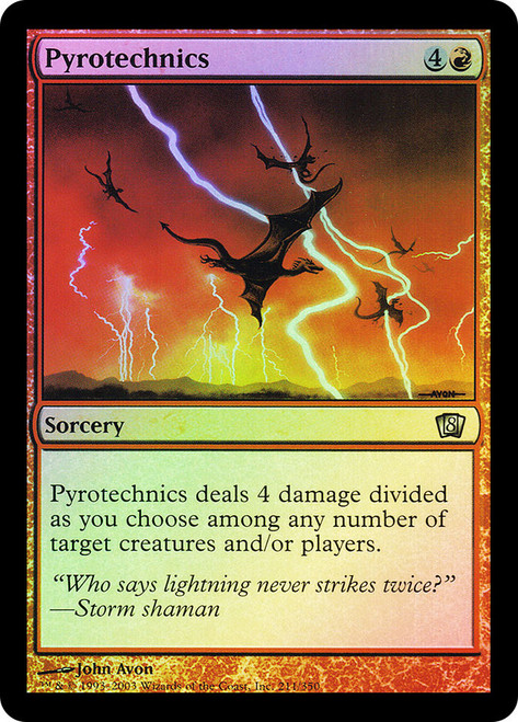 Pyrotechnics\n8th Edition\nSingle\nMagic The Gathering