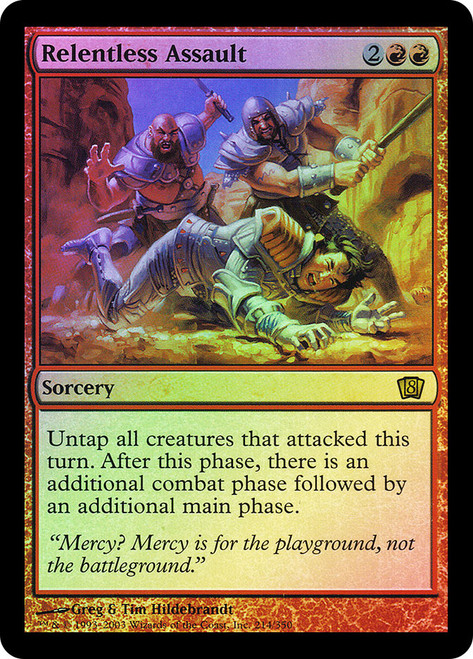 Relentless Assault\n8th Edition\nSingle\nMagic The Gathering