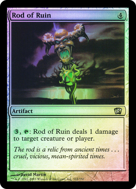 Rod of Ruin\n8th Edition\nSingle\nMagic The Gathering