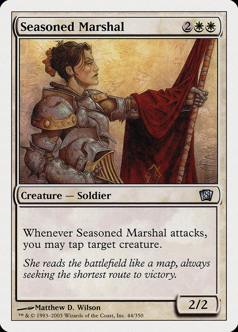 Seasoned Marshal\n8th Edition\nSingle\nMagic The Gathering