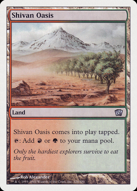 Shivan Oasis\n8th Edition\nSingle\nMagic The Gathering