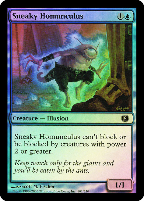 Sneaky Homunculus\n8th Edition\nSingle\nMagic The Gathering