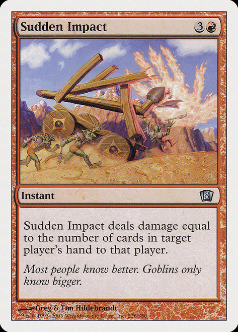 Sudden Impact\n8th Edition\nSingle\nMagic The Gathering