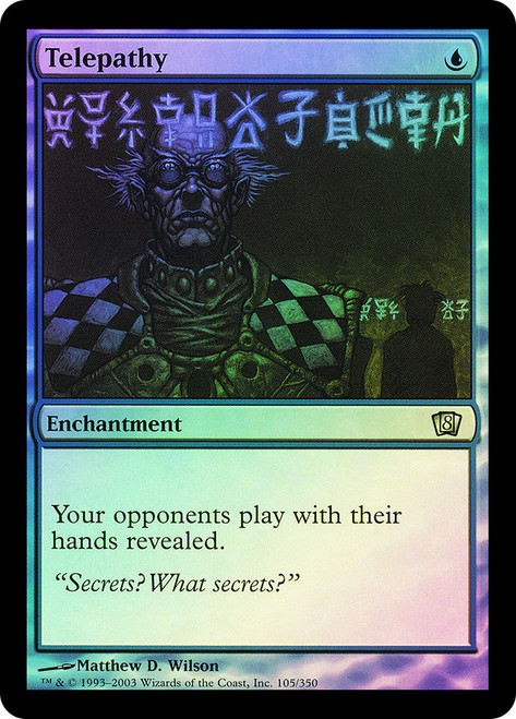 Telepathy\n8th Edition\nSingle\nMagic The Gathering