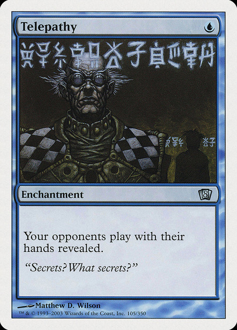 Telepathy\n8th Edition\nSingle\nMagic The Gathering